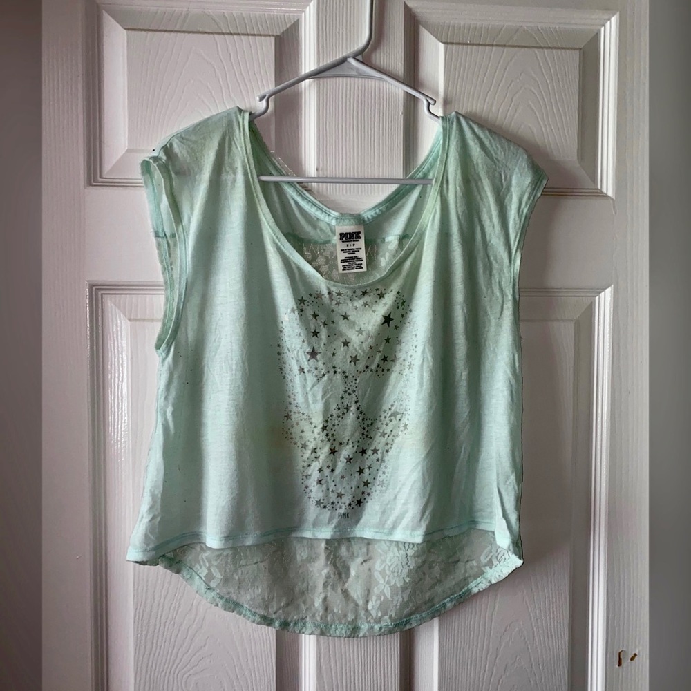 Victoria Secret Blue Crop Top